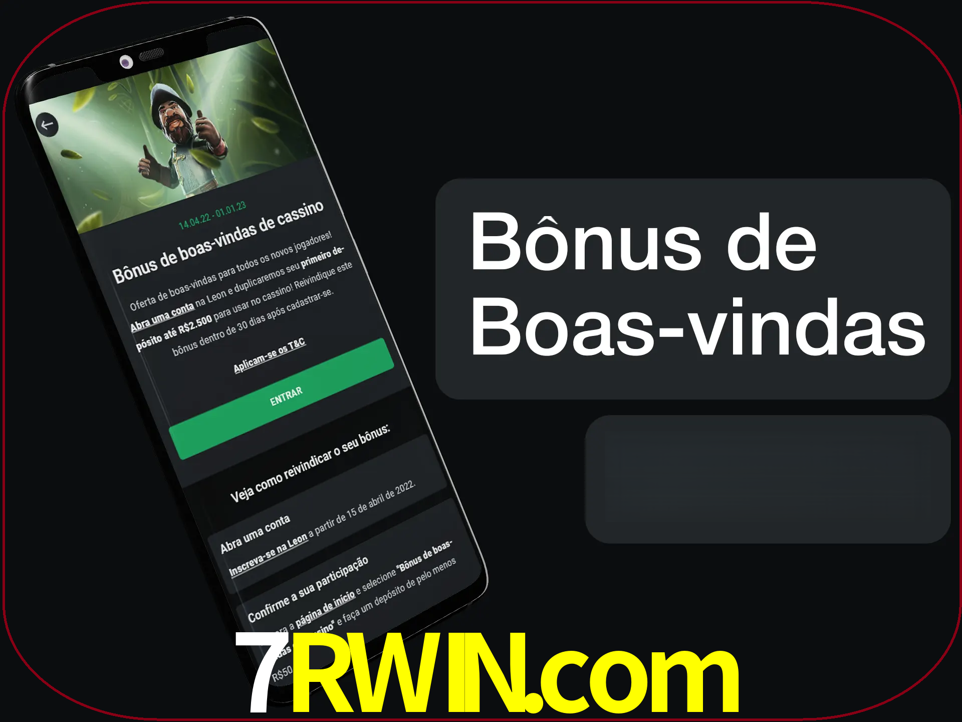 Não se esqueça de usar o bônus de boas-vindas.